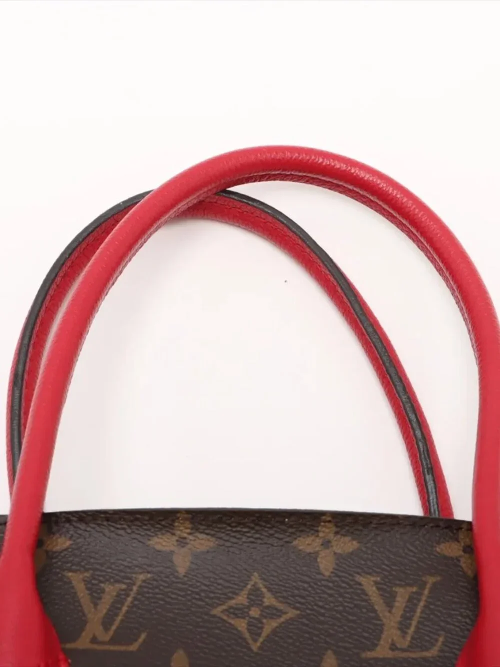 Louis Vuitton Monogram Canvas Tote with Red Trim